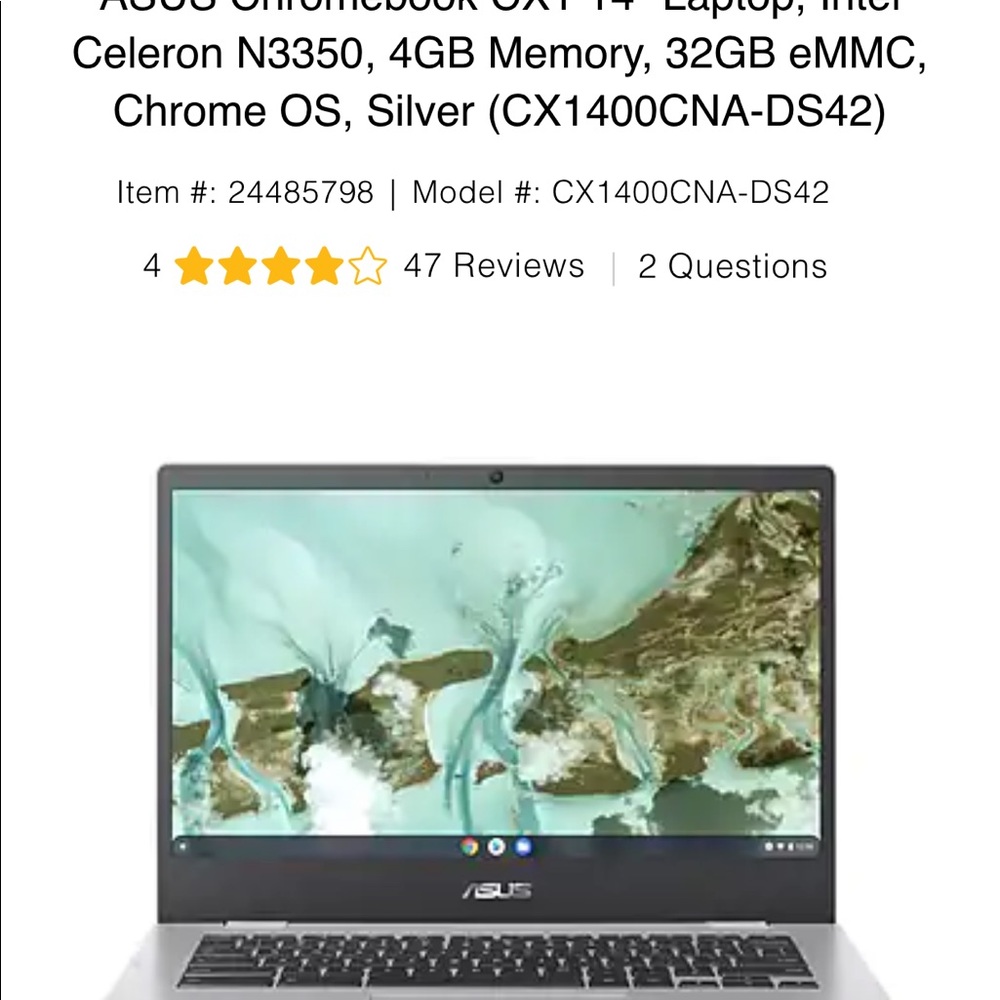 This laptop is perfect for home schooling or work from home .